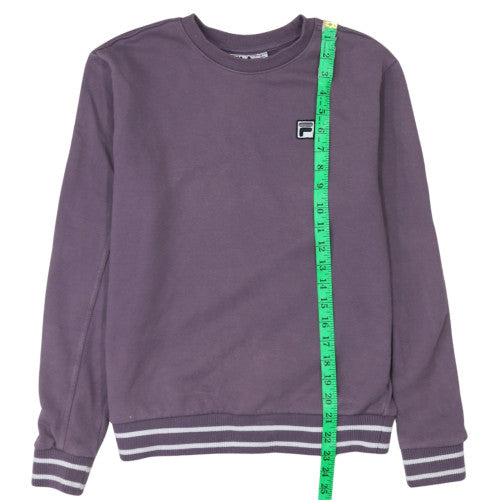 Womens UK Size S FILA Purple Pullover Sweatshirt