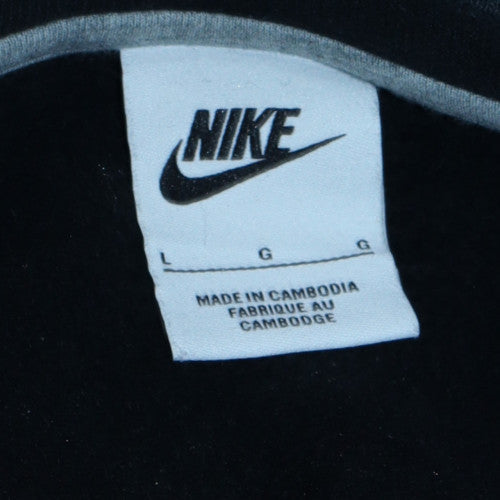 Womens UK Size L Nike Black Pullover Sweatshirt