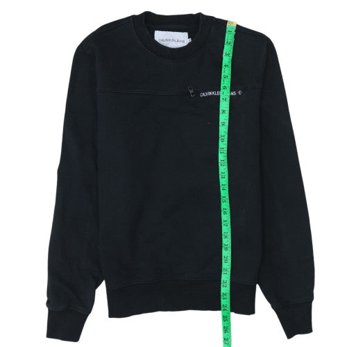 Mens UK Size S Calvin Klein Jeans Black Pullover Sweatshirt