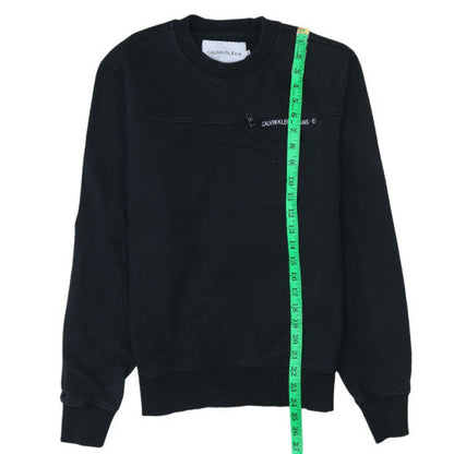 Mens UK Size S Calvin Klein Jeans Black Pullover Sweatshirt