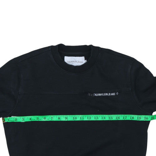Mens UK Size S Calvin Klein Jeans Black Pullover Sweatshirt