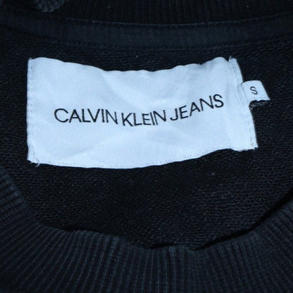 Mens UK Size S Calvin Klein Jeans Black Pullover Sweatshirt
