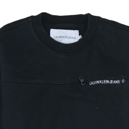 Mens UK Size S Calvin Klein Jeans Black Pullover Sweatshirt