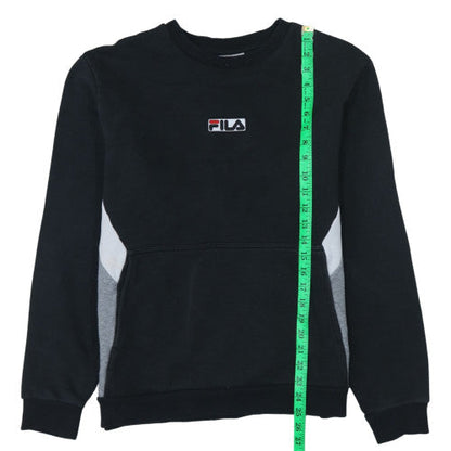 Mens UK Size M FILA Black Pullover Sweatshirt