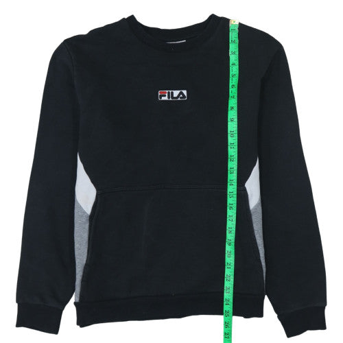 Mens UK Size M FILA Black Pullover Sweatshirt
