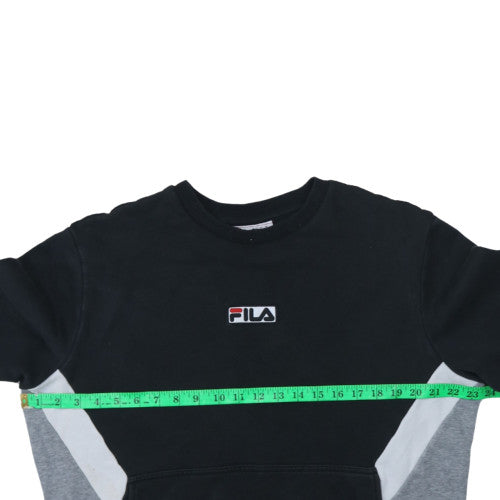 Mens UK Size M FILA Black Pullover Sweatshirt
