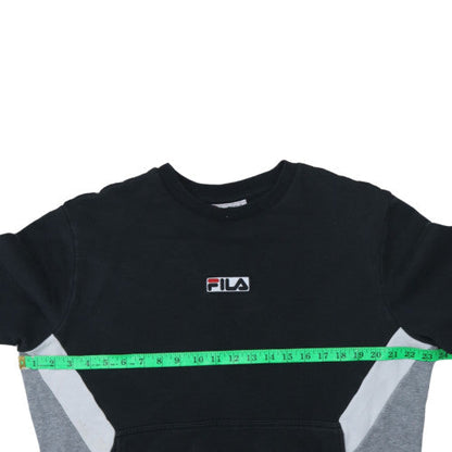 Mens UK Size M FILA Black Pullover Sweatshirt