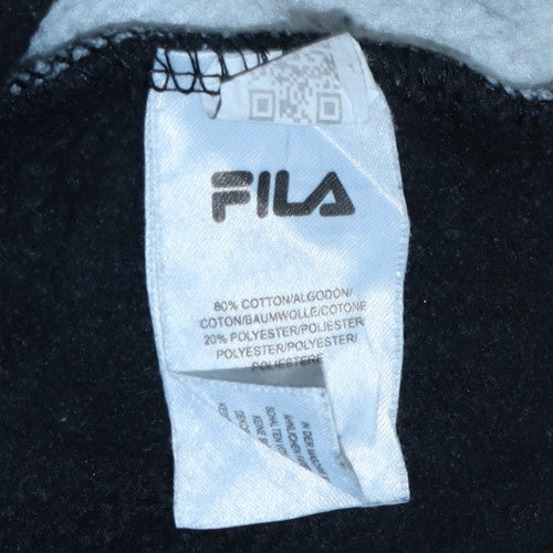 Mens UK Size M FILA Black Pullover Sweatshirt