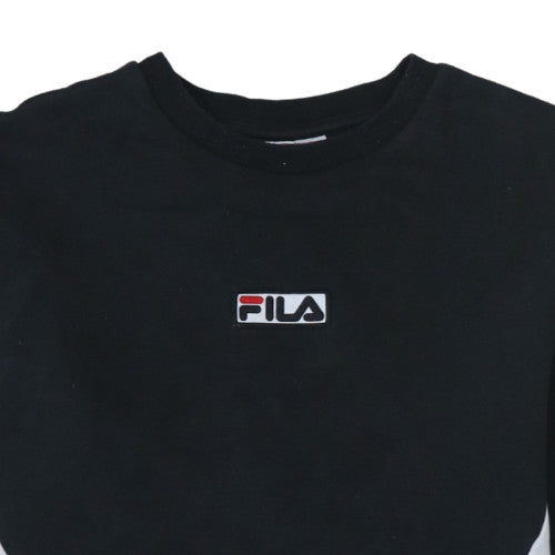 Mens UK Size M FILA Black Pullover Sweatshirt