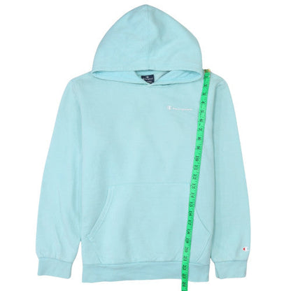 Champion Girls Blue Pullover Hoodie 13-14 Years Regular Fit Cotton Blend