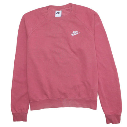 Womens UK Size M Nike Pink Pullover Sweatshirt