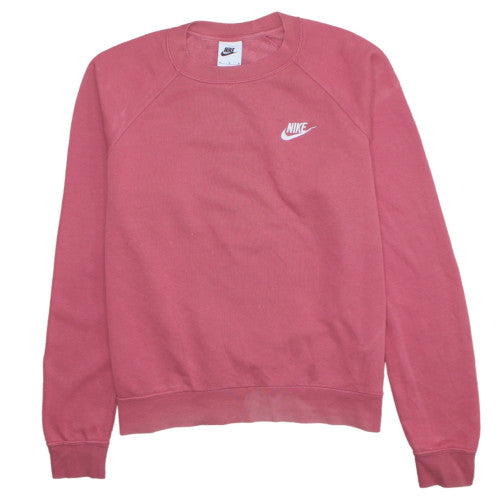 Womens UK Size M Nike Pink Pullover Sweatshirt