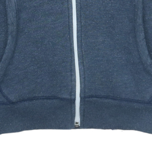 Mens UK Size L Hilfiger Denim Blue Full Zip Hoodie