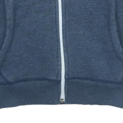 Mens UK Size L Hilfiger Denim Blue Full Zip Hoodie