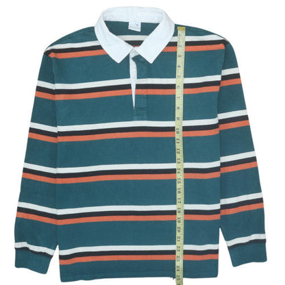 Mens UK Size M Zara Multicoloured Henley Sweatshirt