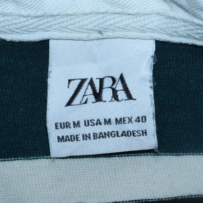 Mens UK Size M Zara Multicoloured Henley Sweatshirt