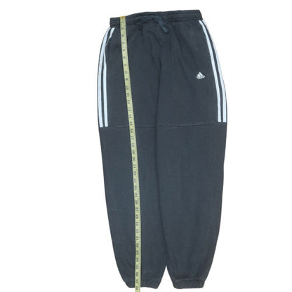 Adidas Womens Black Jogger Trousers M Regular Fit Fleece Activewear