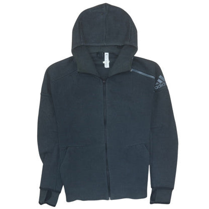 Mens UK Size M adidas Black Full Zip Hoodie