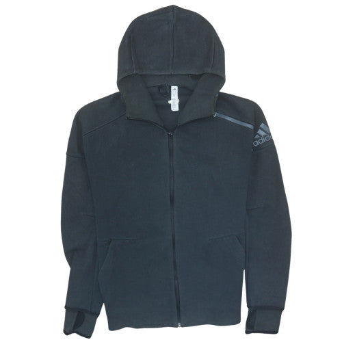 Mens UK Size M adidas Black Full Zip Hoodie