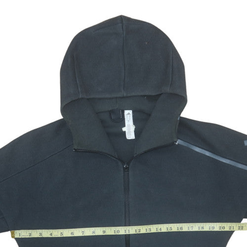 Mens UK Size M adidas Black Full Zip Hoodie