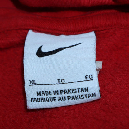 Mens UK Size XL Nike Red Pullover Hoodie