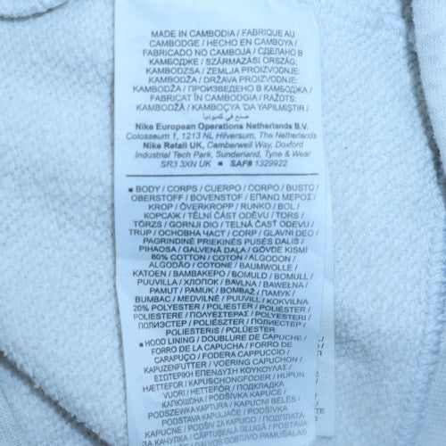 Mens UK Size XS Nike White Pullover Hoodie