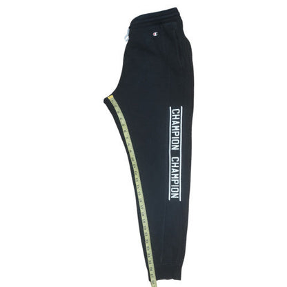 Champion Men's Black Jogger Sweatpants Medium Fleece Activewear