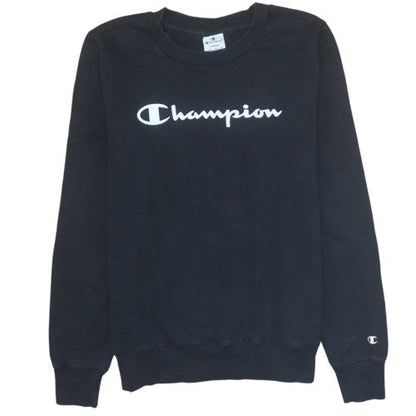 Mens UK Size L Champion Black Pullover Sweatshirt