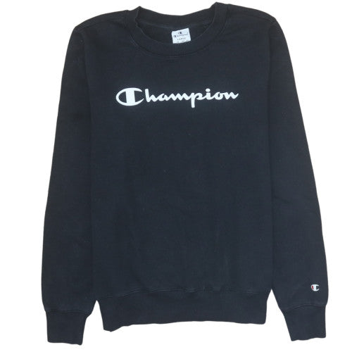 Mens UK Size L Champion Black Pullover Sweatshirt