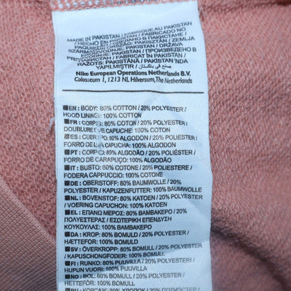 Mens UK Size S Nike Pink Pullover Hoodie