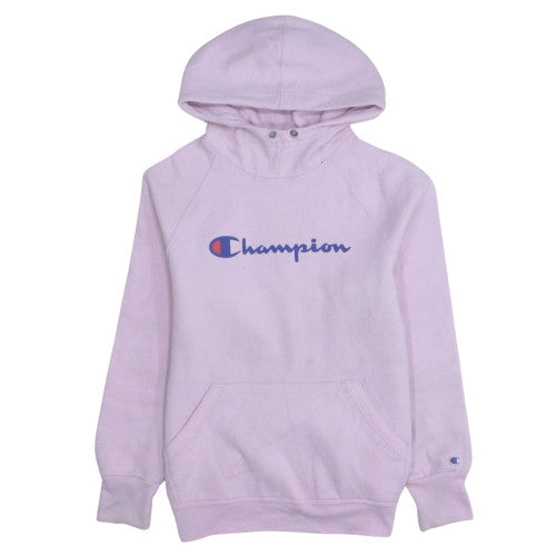 Womens UK Size S Champion Pink Pullover Hoodie