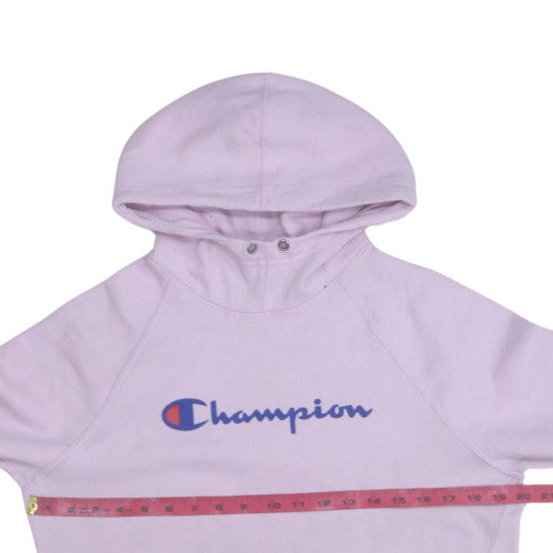 Womens UK Size S Champion Pink Pullover Hoodie