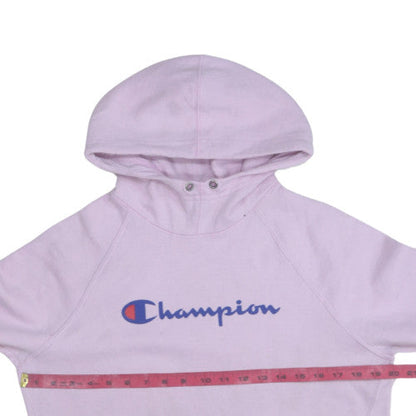 Womens UK Size S Champion Pink Pullover Hoodie