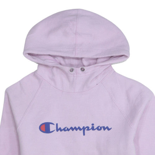 Womens UK Size S Champion Pink Pullover Hoodie