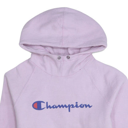 Womens UK Size S Champion Pink Pullover Hoodie