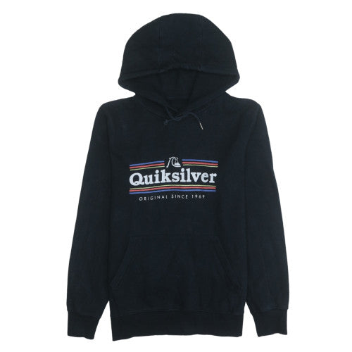 Mens UK Size S Quiksilver Black Pullover Hoodie