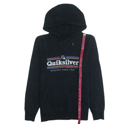 Mens UK Size S Quiksilver Black Pullover Hoodie