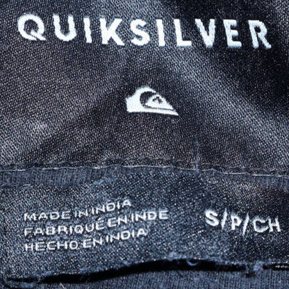 Mens UK Size S Quiksilver Black Pullover Hoodie