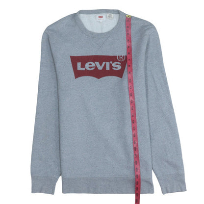 Mens UK Size M Levi's Grey Pullover Sweatshirt