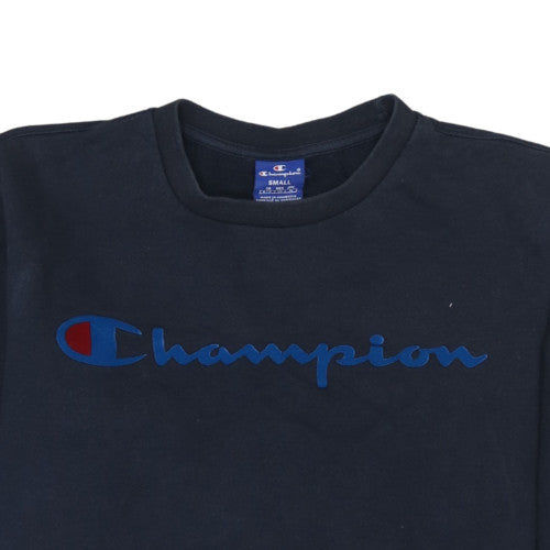 Mens UK Size S Champion Blue Pullover Sweatshirt