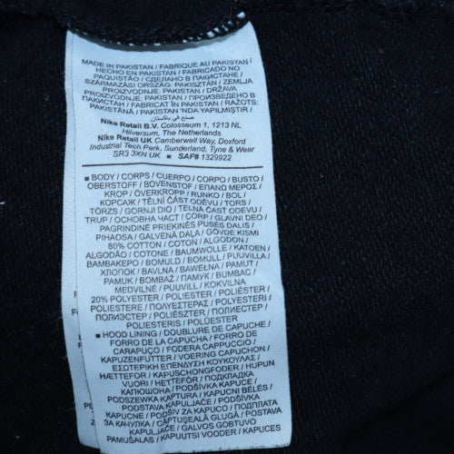 Womens UK Size L Nike Black Pullover Hoodie