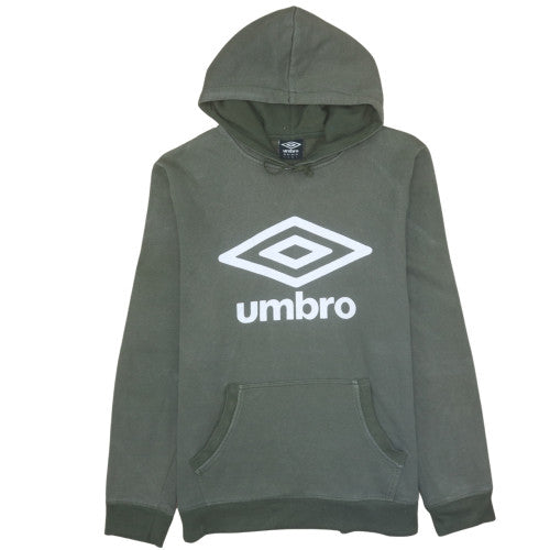 Mens UK Size L Umbro Green Pullover Hoodie