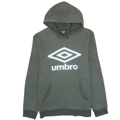 Mens UK Size L Umbro Green Pullover Hoodie