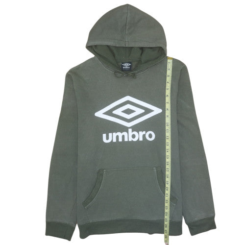 Mens UK Size L Umbro Green Pullover Hoodie