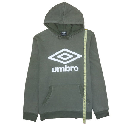 Mens UK Size L Umbro Green Pullover Hoodie