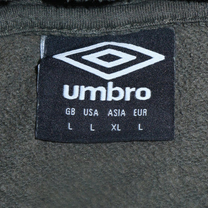 Mens UK Size L Umbro Green Pullover Hoodie