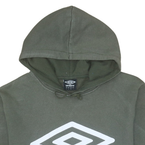 Mens UK Size L Umbro Green Pullover Hoodie