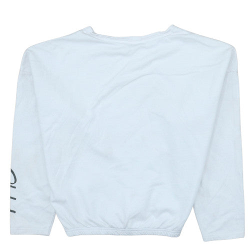Womens UK Size 8-10 George White Pullover Sweatshirt