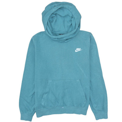 Womens UK Size L Nike Blue Pullover Hoodie