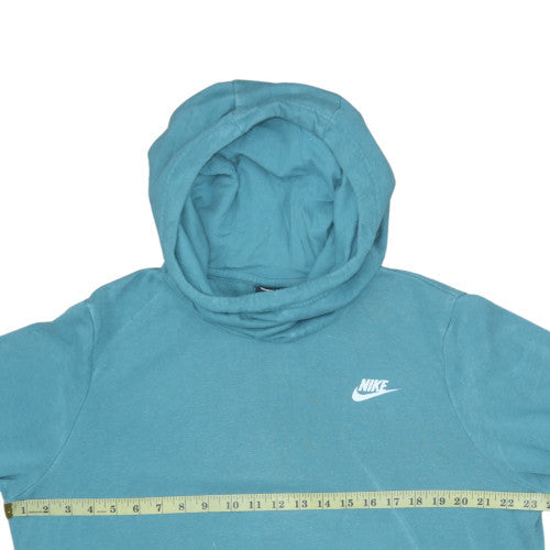Womens UK Size L Nike Blue Pullover Hoodie